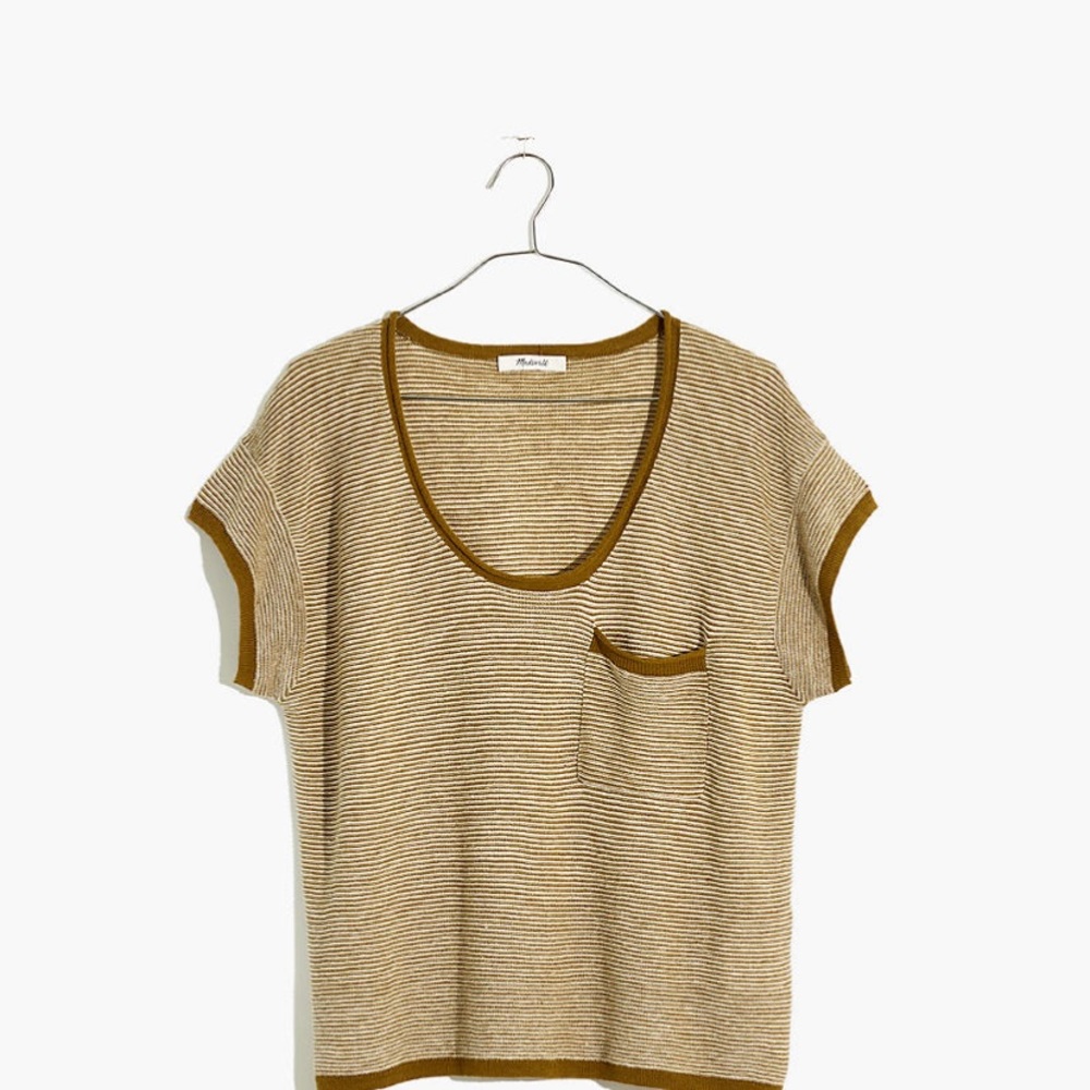 Madewell Watermoor Short-sleeve Sweater in stripe - Picture 3 of 6